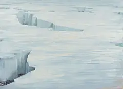 Gletscher by Jochen Mühlenbrink, 2007, Öl auf Leinwand, sold Oct 2019