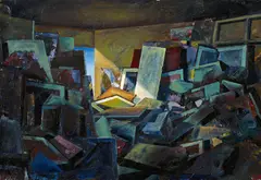 Heap by Jochen Mühlenbrink, 2008, Öl auf Leinwand, sold Oct 2020