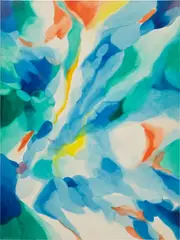 Alice Baber, Ladder over and under, 1972, acrylic on canvas