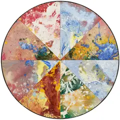 Sam Gilliam, Dew, 1974-1975, collage, acrylic, dye pigments and oil glazes on canvas mounted to board