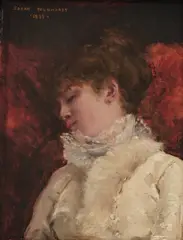Sarah Bernhardt, La Dormeuse, 1878, oil on panel