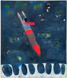 Katherine Bradford, Gray Suit Superman at Night