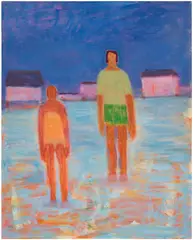 Katherine Bradford, Low Tide Harpswell, 2023, acrylic on canvas