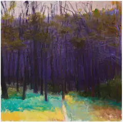 Wolf Kahn, The Magnetic Attraction of the Deep Woods, 1996, oil on canvas
