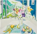 Jane Piper, Still Life with Fruit, 1988, oil on canvas
