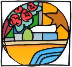 Still Life with Four Roses and Pear (Blue Pillow) by Tom Wesselmann, 1968, alkyd on cut-out steel, sold Feb 2026