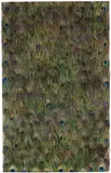 Carol Bove, Untitled, 2009, peacock feathers on linen, laid on board, in Plexiglas frame