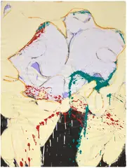 Norman Bluhm, Untitled, 1974, acrylic on unstretched canvas
