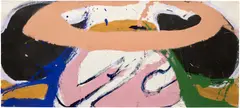 Norman Bluhm, Lachesis, 1970, acrylic on 3 adjoined sheets of paper