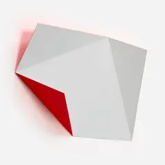 No. 327 – Fold by Rana Begum, 2012, paint on mirror-finish stainless steel, sold Feb 2026