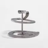 Mark di Suvero, Untitled, 1995, stainless steel, in 2 parts