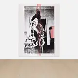 Julian Schnabel, Untitled (Japanese Woman), 2005, oil on printed canvas