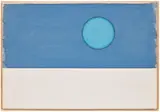 Ugo Rondinone, zweiteraprilzweitausendundzwanzig, watercolor on canvas, in artist's frame