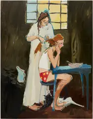 Jane Corrigan, Morning (I'm scared Mom), 2015, oil on canvas