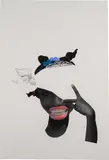 Deborah Roberts, Grillz: not on me #2, 2017, mixed media and collage on paper