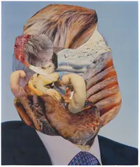 Adrian Ghenie, The Philanthropist, 2019, collage on paper