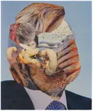 Adrian Ghenie, The Philanthropist, 2019, collage on paper