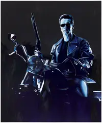 Sam McKinniss, The Terminator, 2018, oil over acrylic on canvas