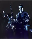 Sam McKinniss, The Terminator, 2018, oil over acrylic on canvas