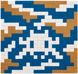 Invader, CAMO W-2C-M12, 2023, ceramic tiles on board