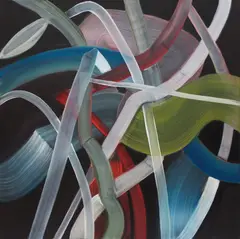 Ross Bleckner, Untitled, RB-7715, 2022, oil on linen