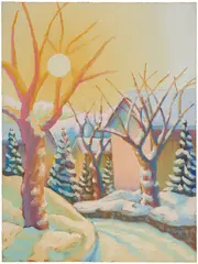 Salvo, Inverno, 1986, oil on panel