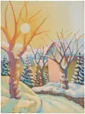 Salvo, Inverno, 1986, oil on panel