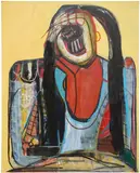 Genesis Tramaine, THIS LOVE OF MINE, 2019, acrylic, oilstick, Yeshua and spray paint on canvas