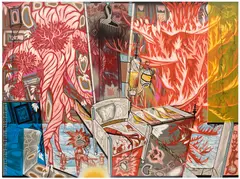 Lari Pittman, Untitled #11, 2003, oil, aerosol lacquer and Cel-Vinyl on gessoed canvas laid on panel