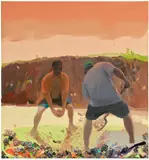 Daniel Heidkamp, Mining the Landscape, 2016, oil on linen