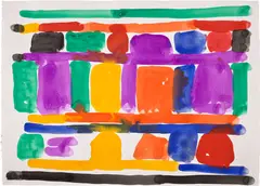 Stanley Whitney, Untitled, 2016, gouache on paper