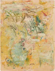 John Chamberlain, Untitled, 1958, oil and charcoal on paper