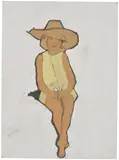 Suzanne Jackson, Life Study, 1966–1968, graphite and gouache on cardboard