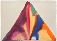 Paul Jenkins, Phenomena Down Mill Point, 1977, watercolor on paper