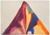 Paul Jenkins, Phenomena Down Mill Point, 1977, watercolor on paper