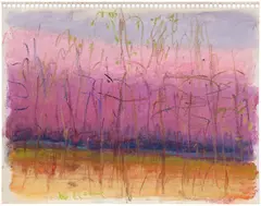 Wolf Kahn, Staccato, 1998, pastel on paper