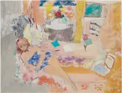 L'odalisque by Raymond Legueult, 1968, oil on canvas, sold Feb 2026