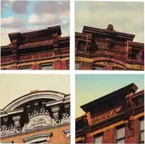 Glen Hansen, Four works from the Cornice series: (i) A. Warner; (ii) L.S. 1871; (iii) Seventh and Tenth; (iv) Ninth Avenue Flat, 1994, oil on Masonite