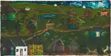Jennifer Bartlett, Small Neighborhood, 1999, oil on canvas