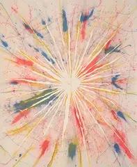 Harmony Korine, Starburst Jazzy, 2014, ink on canvas