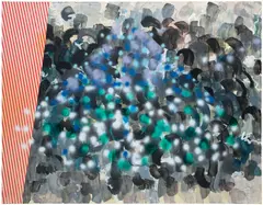 Keltie Ferris, Untitled, 2005, oil on canvas