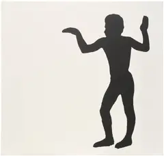 Joe Bradley, Untitled (Human Form), 2011, silkscreen on canvas