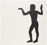 Joe Bradley, Untitled (Human Form), 2011, silkscreen on canvas