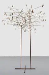 Evan Holloway, 61, 2007, steel, brass, Sculptamold, lead and paint