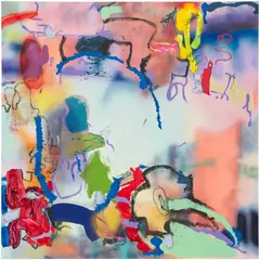 Antwan Horfee, heavy obstacles, 2022, acrylic on canvas
