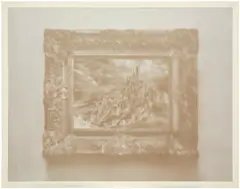 Markus Hansen, Tower Hill Berg Turm, 2007, dust and varnish on glass and canvas, in artist's frame