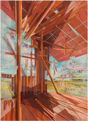 David Schnell, Skulptur 2, 2006, oil on canvas