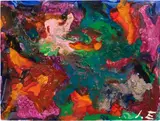 Ida Ekblad, Carry Scents Back, 2023, oil on paper