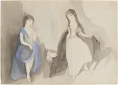 Marie Laurencin, Untitled, watercolor on paper