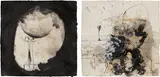 Suzanne McClelland, Two works: (i) i (black); (ii) i (white), 1994, (i) charcoal and ink on paper (ii) charcoal, Acrylex and ink on paper